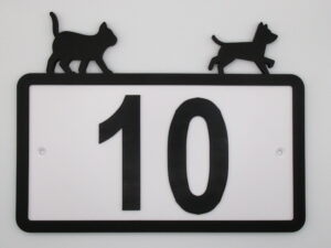 Huisnummerplaat gepersonaliseerd