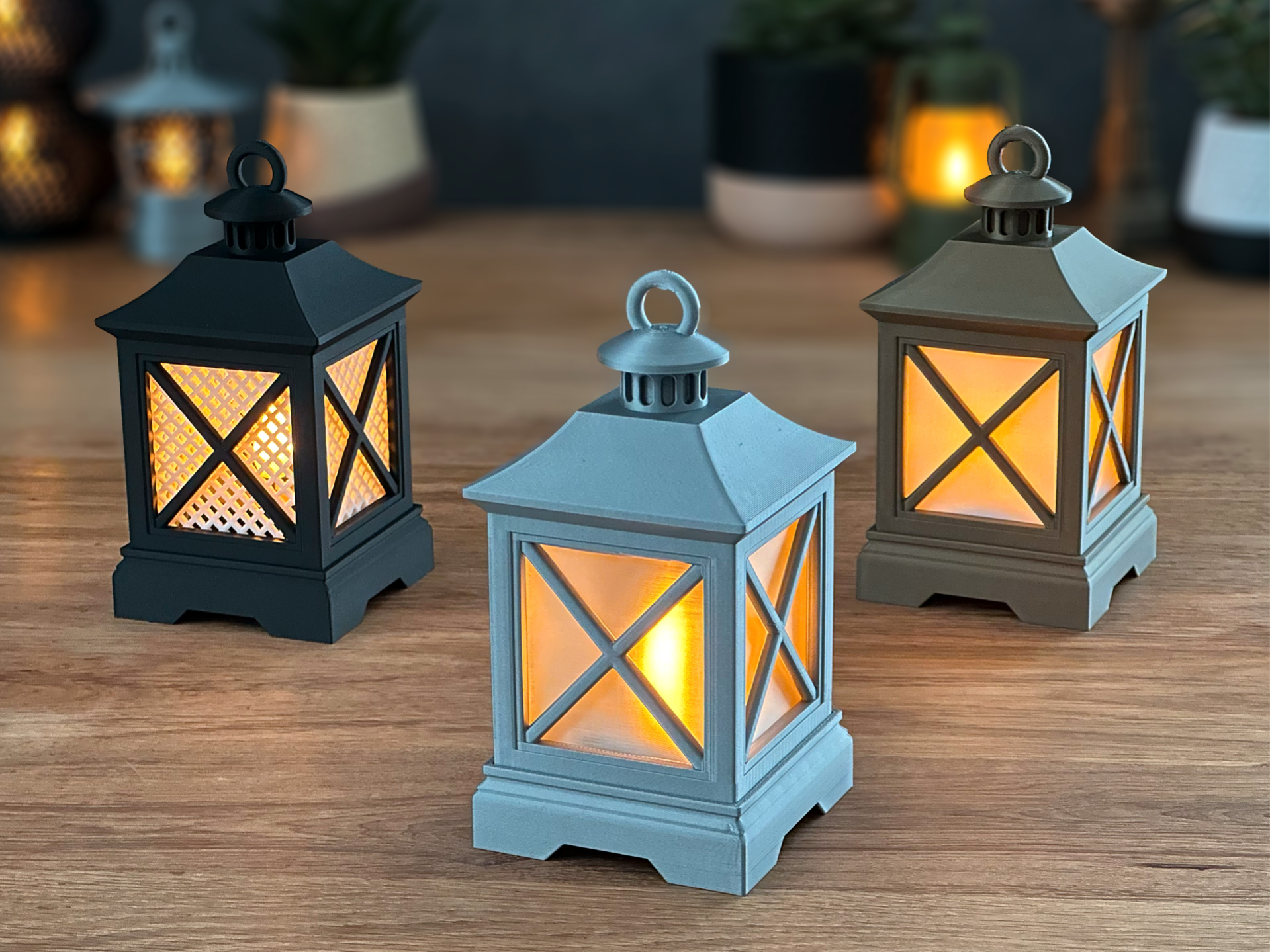 Waxinelichthouder klassieke lantaarn