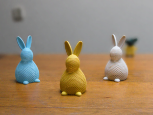 Waxinelichthouder "Paashaas" 18cm