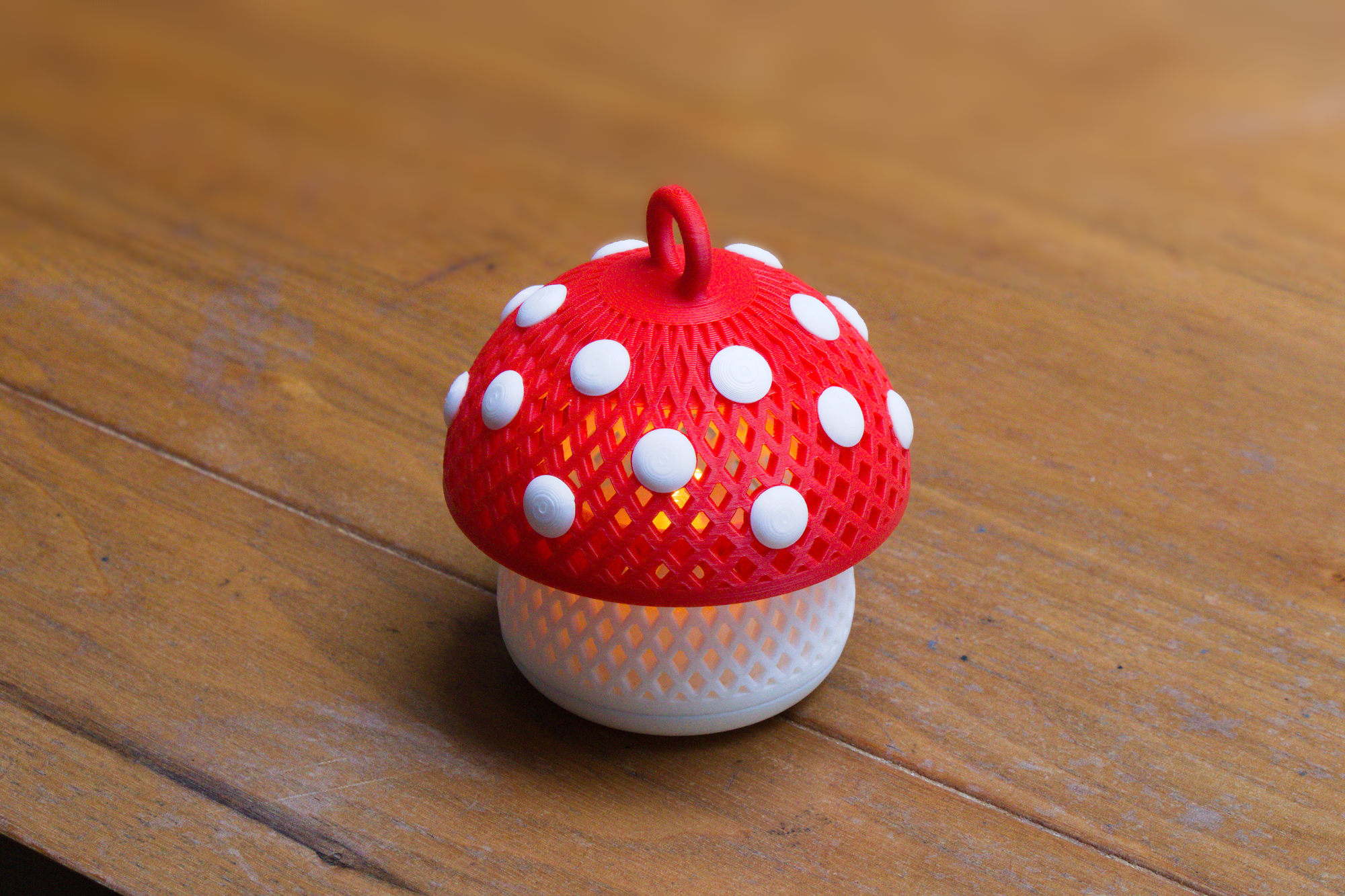 Waxinelichthouder paddenstoel - Hangend