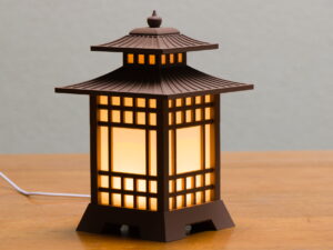 Tafellamp Japans vierkant